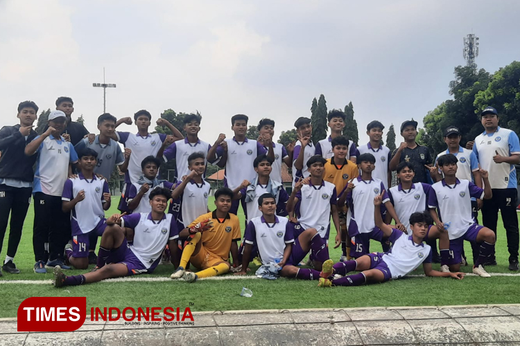 PSGC Ciamis lolos ke semi final di babak delapan besar piala Suratin U17. (Foto: Susi/TIMES Indonesia)