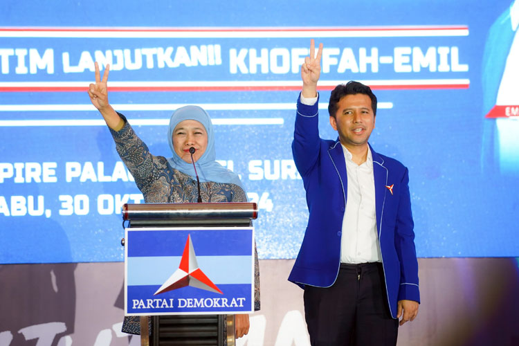 Rakerda Partai Demokrat Jatim, Khofifah Pesankan Setiap TPS Wajib Ada Saksi Khofifah-Emil