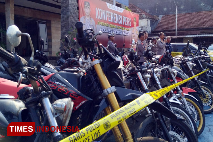 Operasi Zebra Polres Kediri Kota, Tiga Pelanggaran Ini Paling Mendominasi