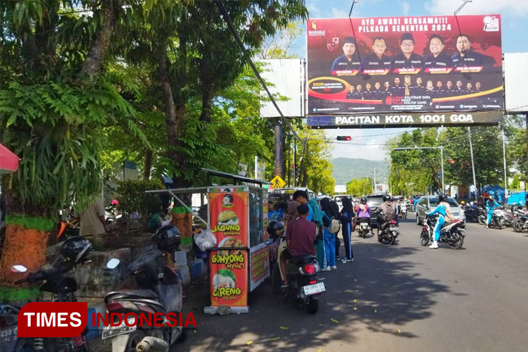 PKL di Jalan Ahmad Yani Ramai, Sentra Kuliner Minulyo dan Sawo Pacitan Sepi Bak Kuburan