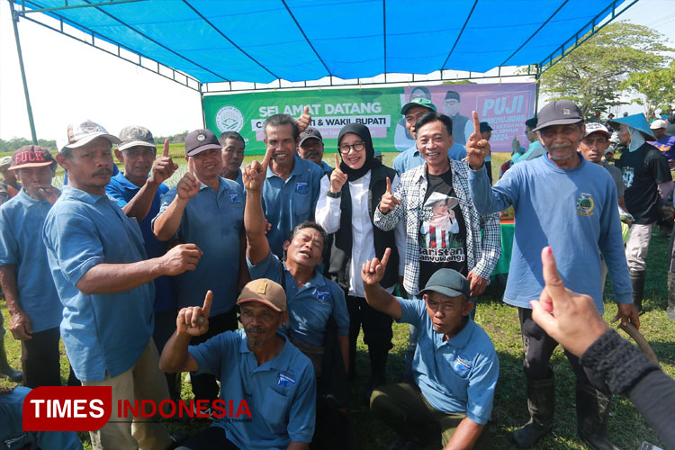 Petani Banyuwangi Makin Kompak Dukung Ipuk-Mujiono, Ini Sebabnya