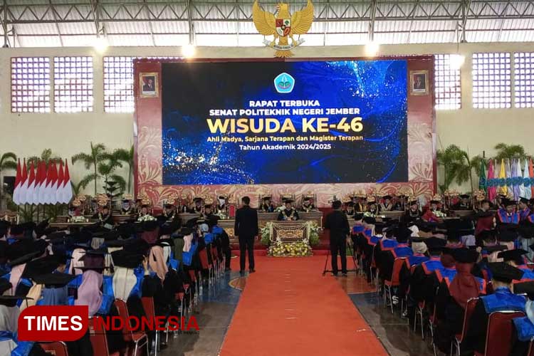 Polije Gelar Prosesi Wisuda ke-46 untuk 1.514 Wisudawan selama Dua Hari