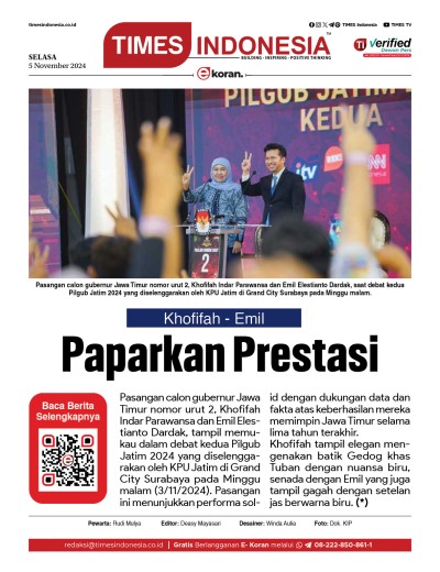 	Edisi Selasa, 5 November 2024: E-Koran, Bacaan Positif Masyarakat 5.0