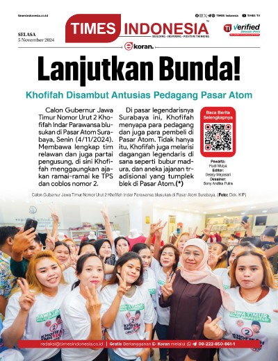 	Edisi Selasa, 5 November 2024: E-Koran, Bacaan Positif Masyarakat 5.0