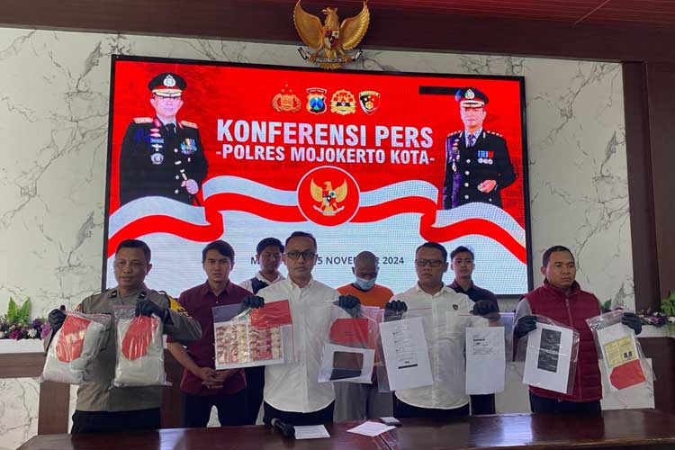 Polres Mojokerto Kota Amankan Terduga Pelaku Tindak Pidana Perdagangan Orang