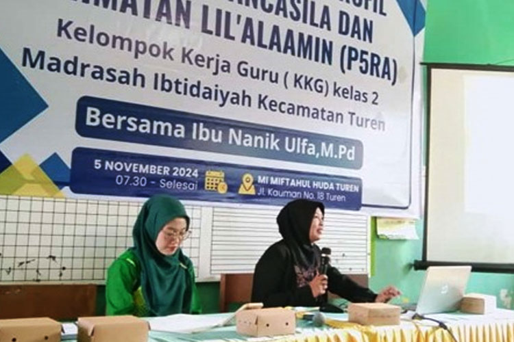 Pengabdian Masyarakat Dosen UNIRA Malang, Bimtek KKG MI tentang P5 Rahmatan lil'Alamin