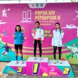 Atlet Balap Sepeda Putri POPDA Jatim 2024 Sumbang Emas Pertama Kota Mojokerto