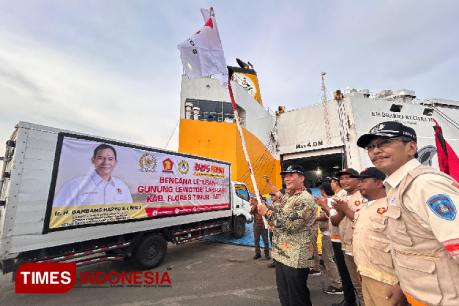 BHS Peduli dan DLU Kirim Bantuan Obat-obatan dan Bahan Pokok bagi Korban Letusan Lewotobi 