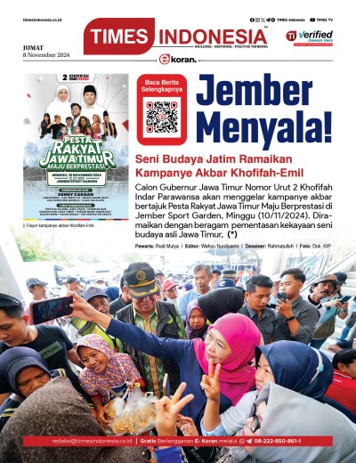 Edisi Jumat, 8 November 2024: E-Koran, Bacaan Positif Masyarakat 5.0