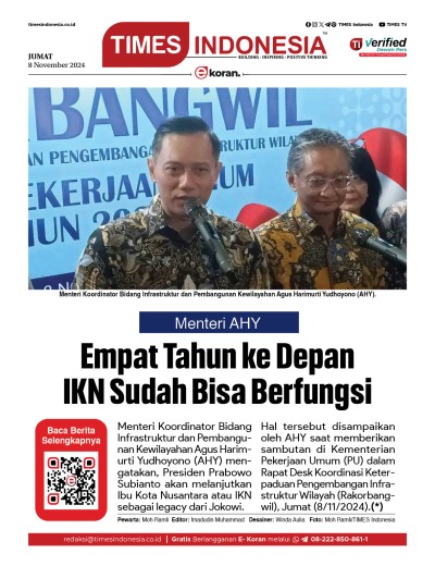 Edisi Jumat, 8 November 2024: E-Koran, Bacaan Positif Masyarakat 5.0