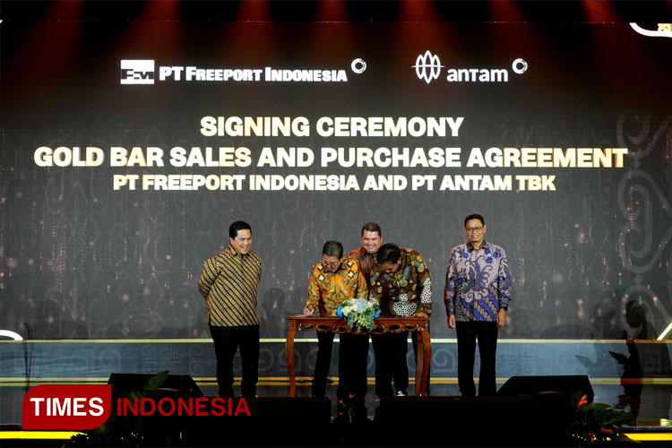 ANTAM Beli 30 Ton Emas Produksi Freeport Indonesia sebagai Wujud Hilirisasi