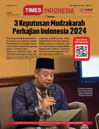 Edisi Sabtu, 9 November 2024: E-Koran, Bacaan Positif Masyarakat 5.0