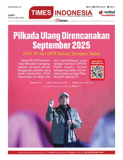 Edisi Sabtu 9 November 2024: E-Koran, Bacaan Positif Masyarakat 5.0