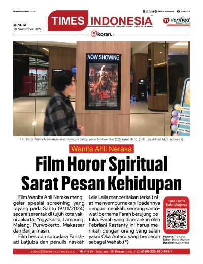 Edisi Minggu, 10 November 2024: E-Koran, Bacaan Positif Masyarakat 5.0