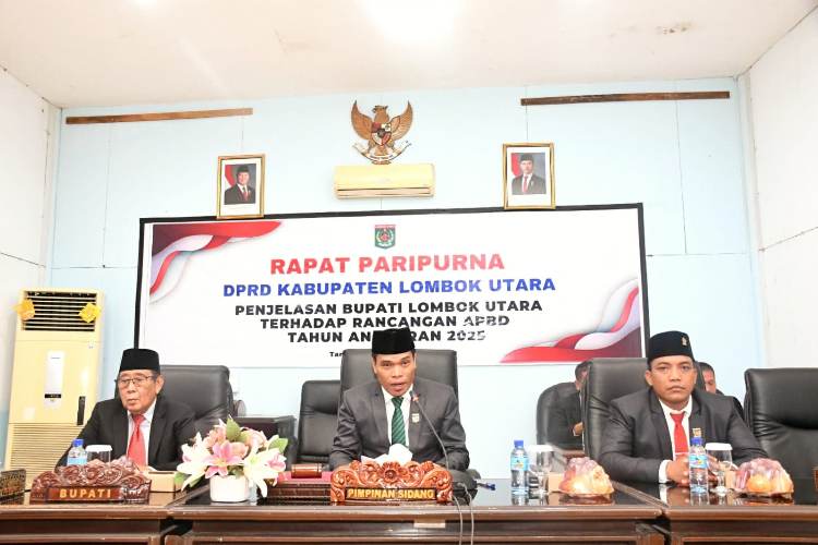 DPRD Lombok Utara Gelar Rapat Paripurna Penjelasan RAPBD 2025