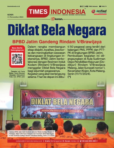 Edisi Senin, 11 November 2024: E-Koran, Bacaan Positif Masyarakat 5.0