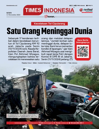 Edisi Senin, 11 November 2024: E-Koran, Bacaan Positif Masyarakat 5.0