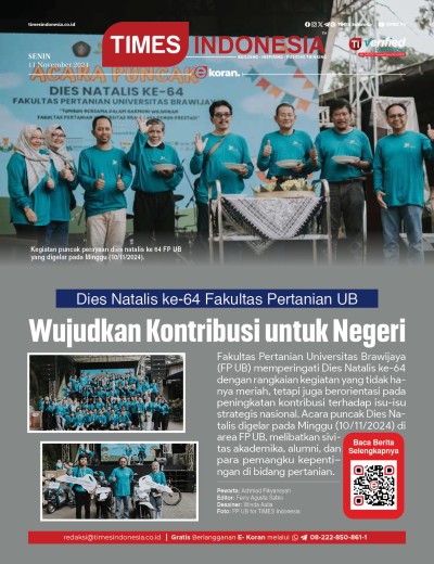 	Edisi Senin, 11 November 2024: E-Koran, Bacaan Positif Masyarakat 5.0