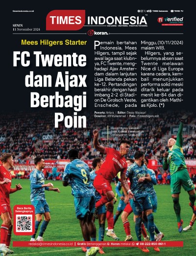 Edisi Senin, 11 November 2024: E-Koran, Bacaan Positif Masyarakat 5.0