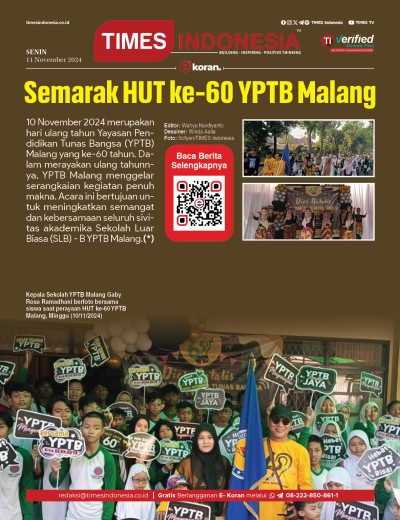 	Edisi Senin, 11 November 2024: E-Koran, Bacaan Positif Masyarakat 5.0