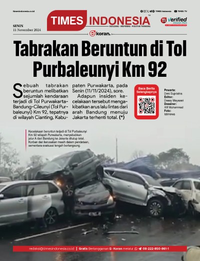 Edisi Senin, 11 November 2024: E-Koran, Bacaan Positif Masyarakat 5.0