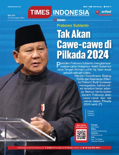 Edisi Selasa, 12 November 2024: E-Koran, Bacaan Positif Masyarakat 5.0