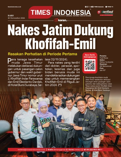 Edisi Rabu 13 November 2024: E-Koran, Bacaan Positif Masyarakat 5.0