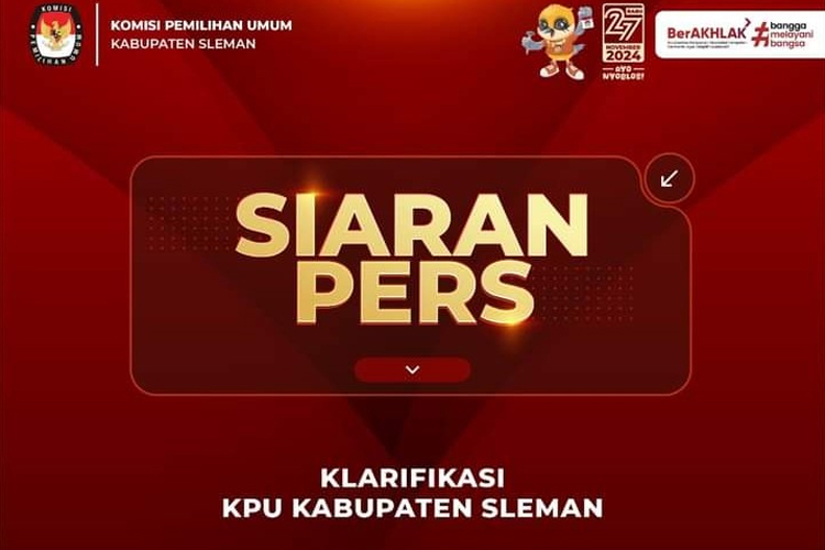 Flyer Debat Pilkada Beredar, KPU Sleman Imbau Masyarakat Waspada Hoaks