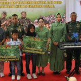 Berbakat Menyanyi, Kenzo dan Putri Terima Bantuan Alat Musik dari KASAD