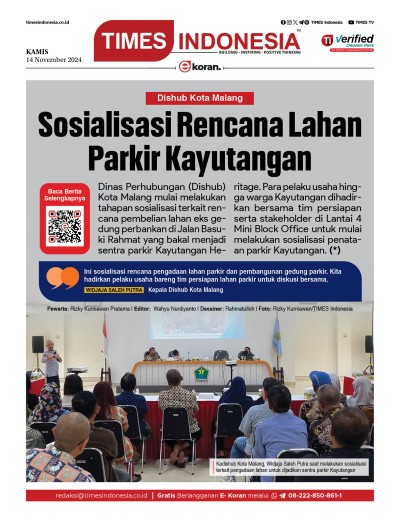 Edisi Kamis 14 November 2024: E-Koran, Bacaan Positif Masyarakat 5.0