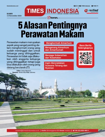 Edisi Kamis, 14 November 2024: E-Koran, Bacaan Positif Masyarakat 5.0