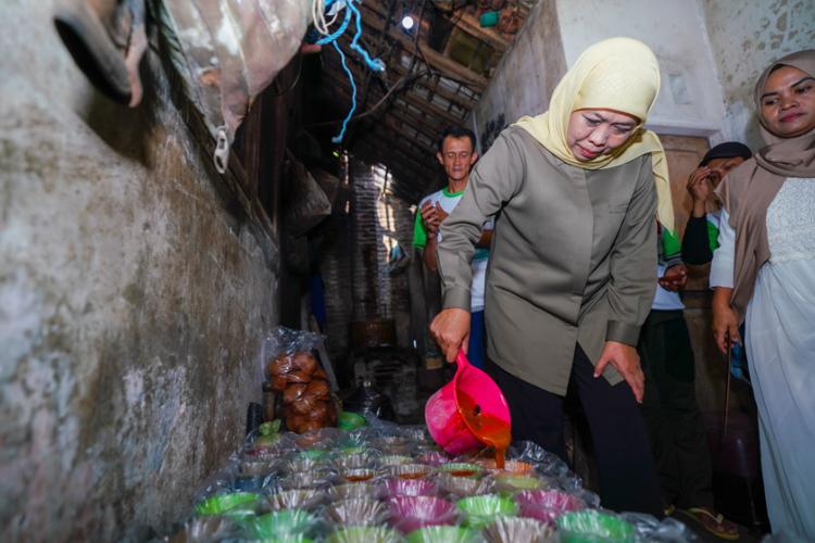 Sambangi Rumah Industri Gula Merah di Lumajang, Khofifah Siap Fasilitasi Replanting Kelapa Hibrida