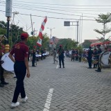 Marching Band Polbangtan Malang Memukau di Kunjungan Menteri Pertanian di Pasuruan