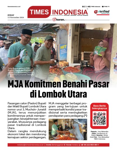 Edisi Jumat, 15 November 2024: E-Koran, Bacaan Positif Masyarakat 5.0