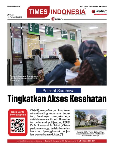 Edisi Jumat, 15 November 2024: E-Koran, Bacaan Positif Masyarakat 5.0