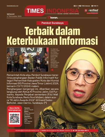 Edisi Minggu 17 November 2024: E-Koran, Bacaan Positif Masyarakat 5.0