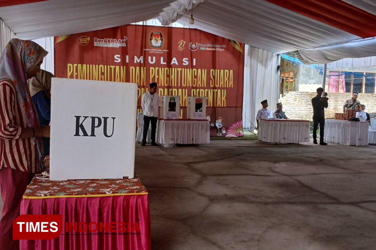 Simulasi P2S di Langensari, Cara KPU Kota Banjar Dongkrak Partisipasi di Pilkada 2024