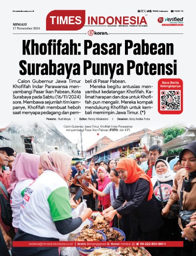 Edisi Minggu 17 November 2024: E-Koran, Bacaan Positif Masyarakat 5.0