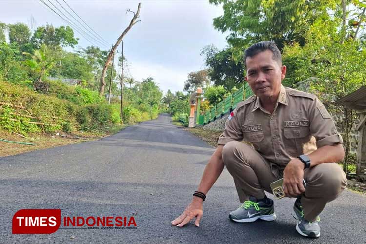 Jalan Pentung-Jetak Desa Nglaran Pacitan Kini Mulus, Aktivitas Masyarakat Pun Lancar