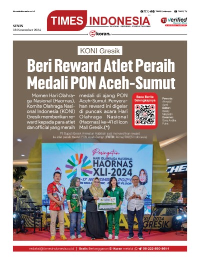 	Edisi Senin, 18 November 2024: E-Koran, Bacaan Positif Masyarakat 5.0