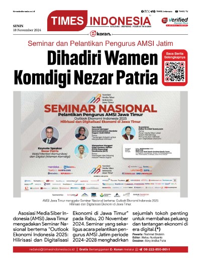 	Edisi Senin, 18 November 2024: E-Koran, Bacaan Positif Masyarakat 5.0