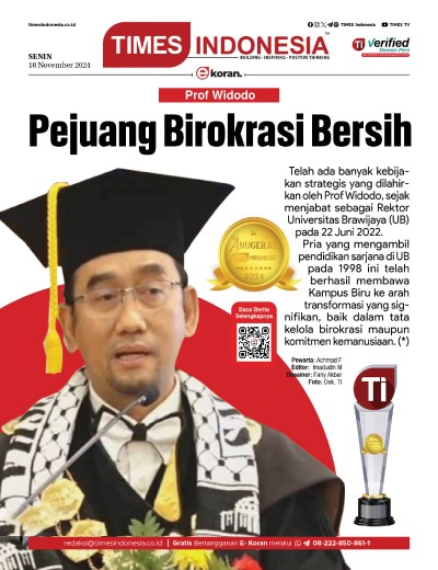 	Edisi Senin, 18 November 2024: E-Koran, Bacaan Positif Masyarakat 5.0