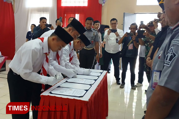 Pesan Kadiv Pemasyarakatan Jabar ke 3 Napiter Lapas Banjar yang Ucapkan Ikrar Setia NKRI