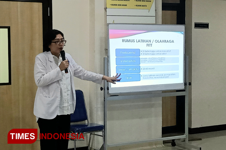 Gelar Promosi Kesehatan, RSUD Bontang Sosialisasikan Pentingnya Aktivitas Fisik 30 menit perhari.