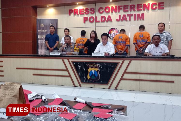 Tiga Pelaku Pembacokan Sampang Ditangkap Ditreskrimum Polda Jatim