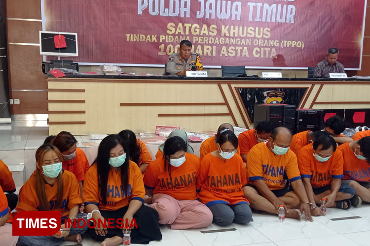 100 Program Hari Asta Cita Polda Jatim Tangkap 41 Tersangka TPPO