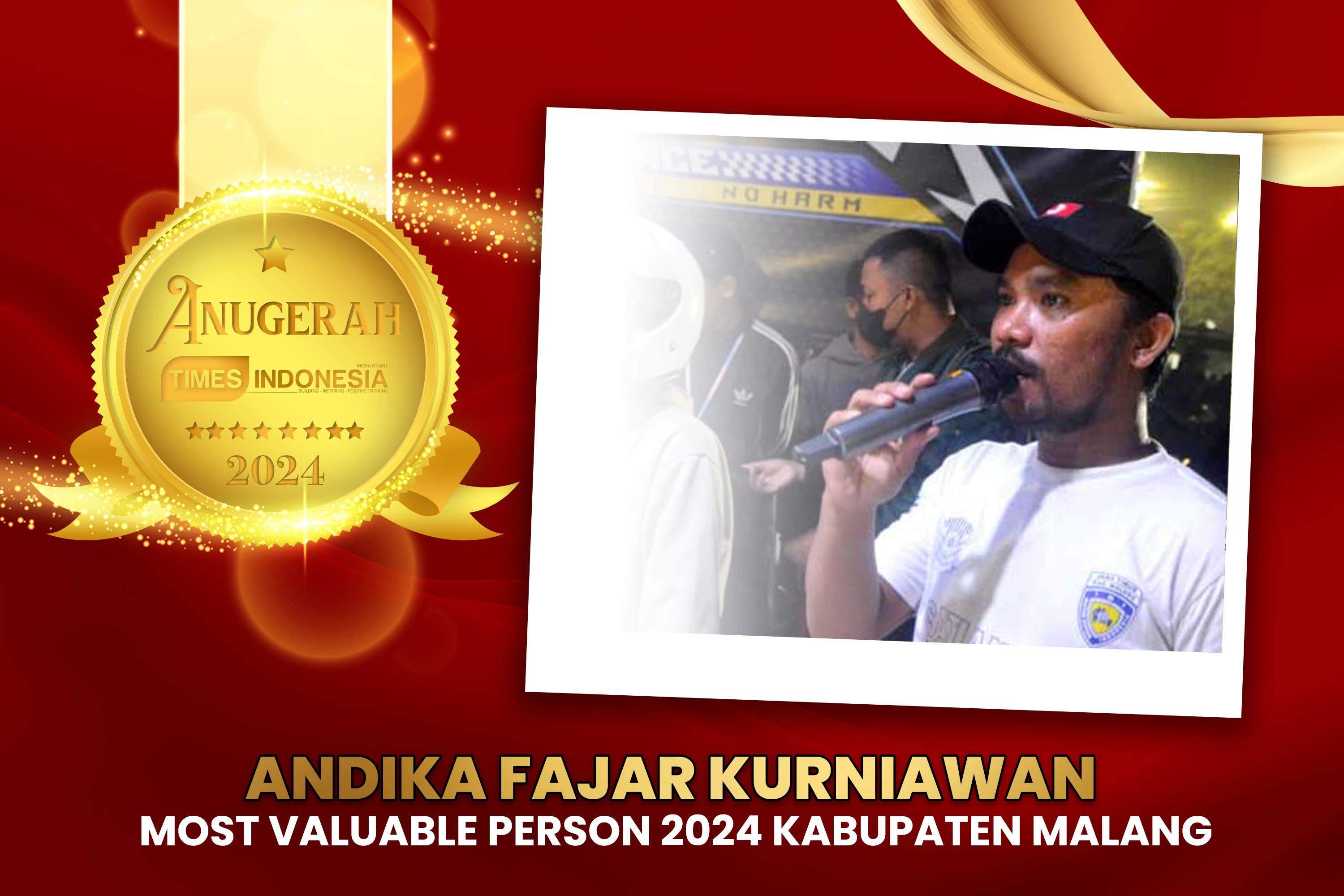 Andika Fajar Kurniawan Raih Pemuda Inovatif Kabupaten Malang, Pengubah Balap Liar Menjadi Ajang Prestasi