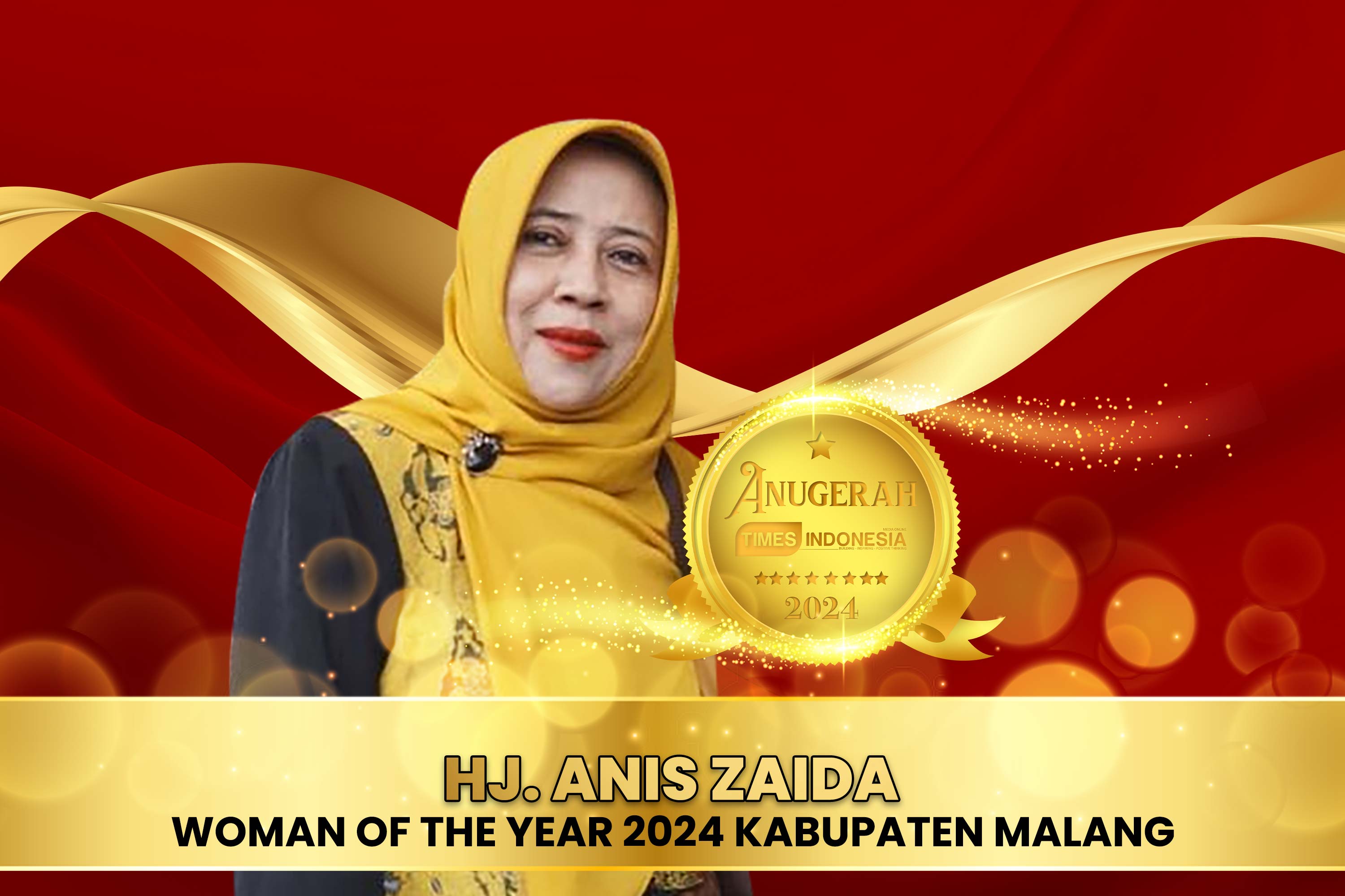 Tokoh Penggerak Kabupaten Malang, Anis Zaida Raih Woman of The Year