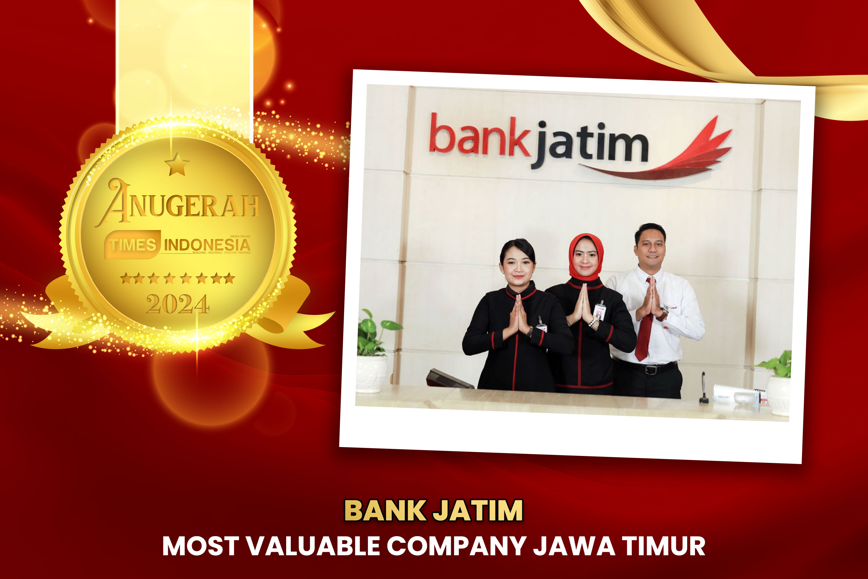 Bank Jatim Raih Penghargaan Pendukung UMKM dan Pembangunan Sosial Terbaik