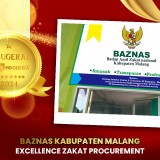 BAZNAS Kabupaten Malang Raih Penghargaan Excellence Zakat Procurement